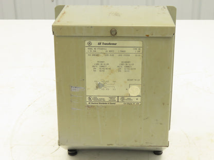 GE General Electric 9T51B0011 Transformer 1.5kva HV 240/480V LV 120/240V 1PH
