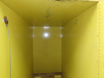 Eagle 1928 Flammable Safety Cabinet 55 Gallon In Use Horizontal Drum