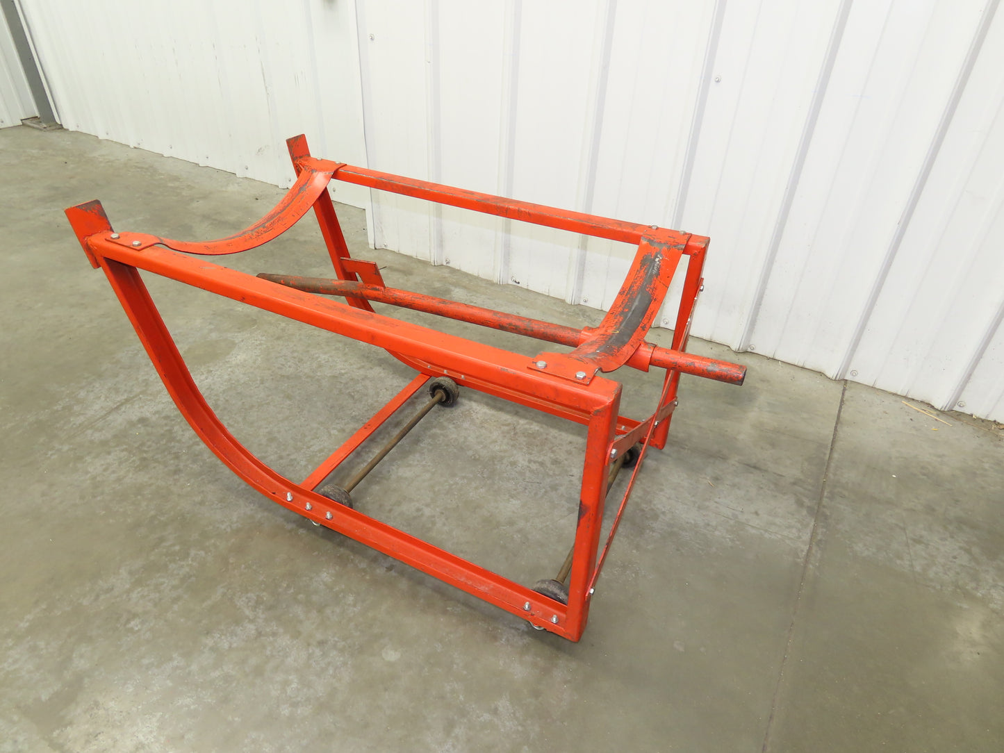 Eagle 1928 Flammable Safety Cabinet 55 Gallon In Use Horizontal Drum