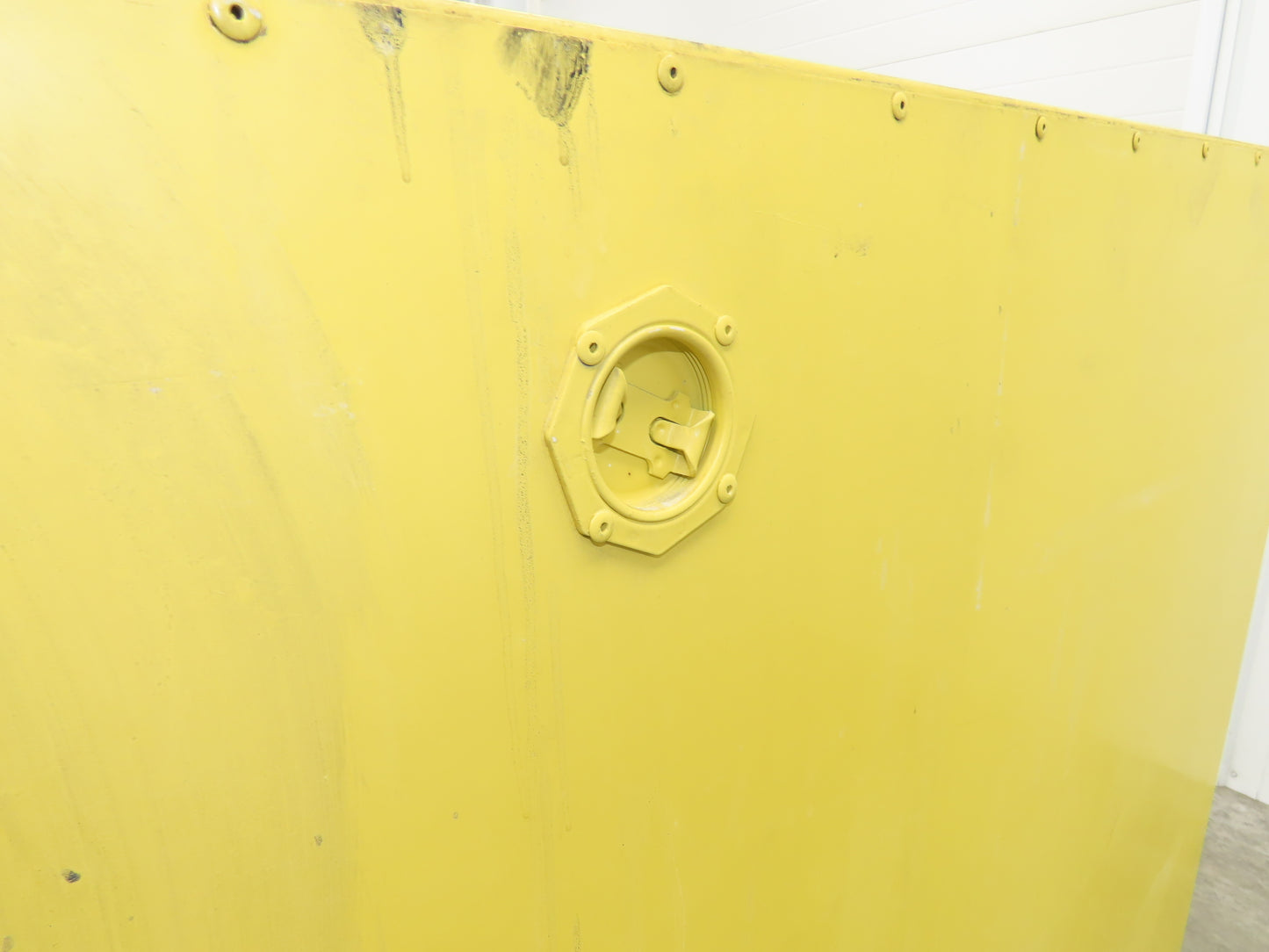 Eagle 1928 Flammable Safety Cabinet 55 Gallon In Use Horizontal Drum