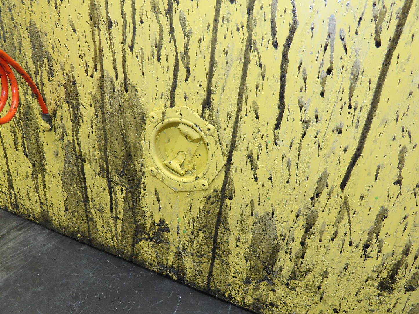 Eagle 1928 Flammable Safety Cabinet 55 Gallon In Use Horizontal Drum