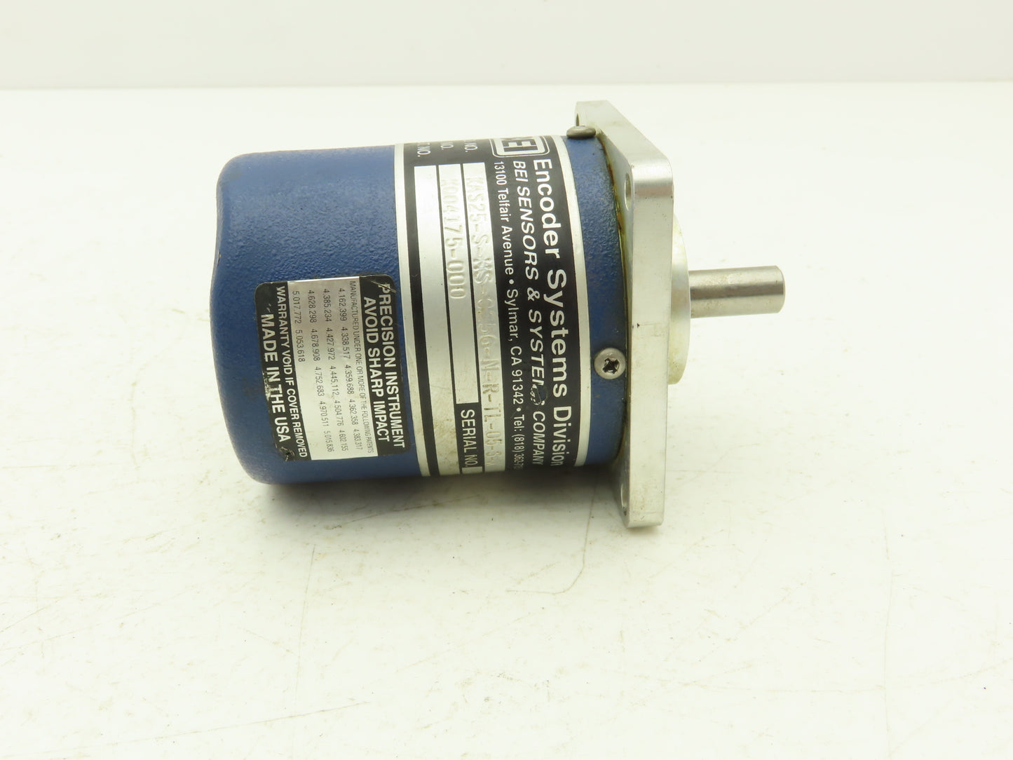 BEI Technologies KAS25-S-HS-0256-N-R-TL-05-S-X Rotary Encoder 19-Pin 5-24VDC