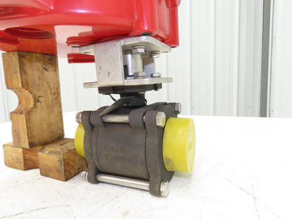 Bray Series 70 Electric Actuator 70-0081-113D0-536 w/ 2" NPT 3-Piece Ball Valve