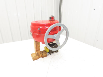 Bray Series 70 Electric Actuator 70-0081-113D0-536 w/ 2" NPT 3-Piece Ball Valve