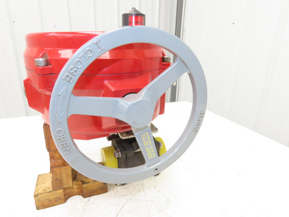 Bray Series 70 Electric Actuator 70-0081-113D0-536 w/ 2" NPT 3-Piece Ball Valve