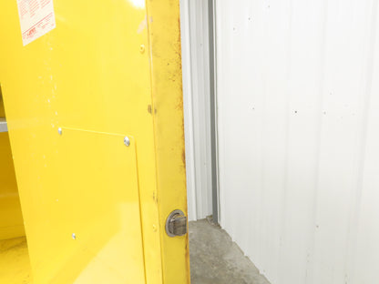 Justrite 25710 Suregrip Flammable Safety Cabinet 12 Gal Yellow Manual Close