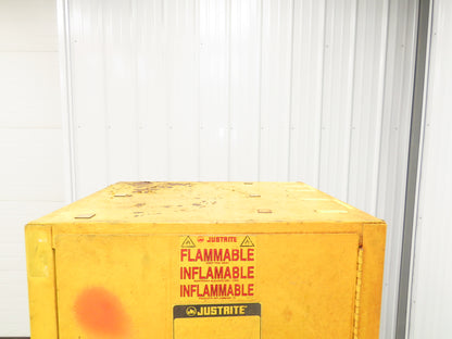 Justrite 25710 Suregrip Flammable Safety Cabinet 12 Gal Yellow Manual Close
