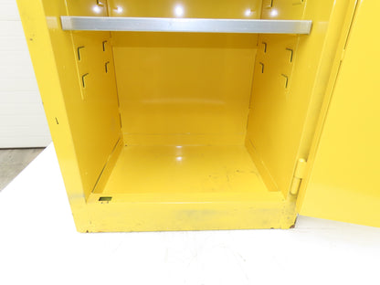Pro Safe CAB-F12G-M1D Flammable Safety Cabinet 12 Gal Yellow Manual Close