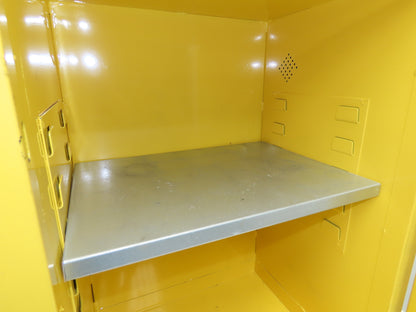 Pro Safe CAB-F12G-M1D Flammable Safety Cabinet 12 Gal Yellow Manual Close