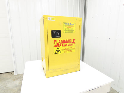 Pro Safe CAB-F12G-M1D Flammable Safety Cabinet 12 Gal Yellow Manual Close