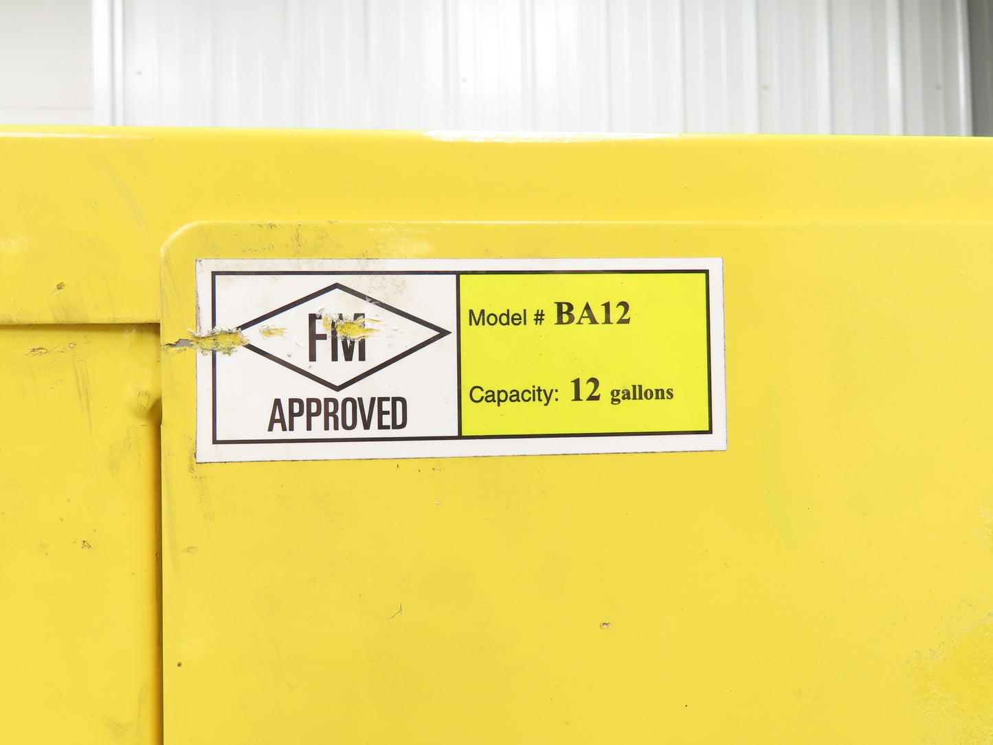 Pro Safe CAB-F12G-M1D Flammable Safety Cabinet 12 Gal Yellow Manual Close
