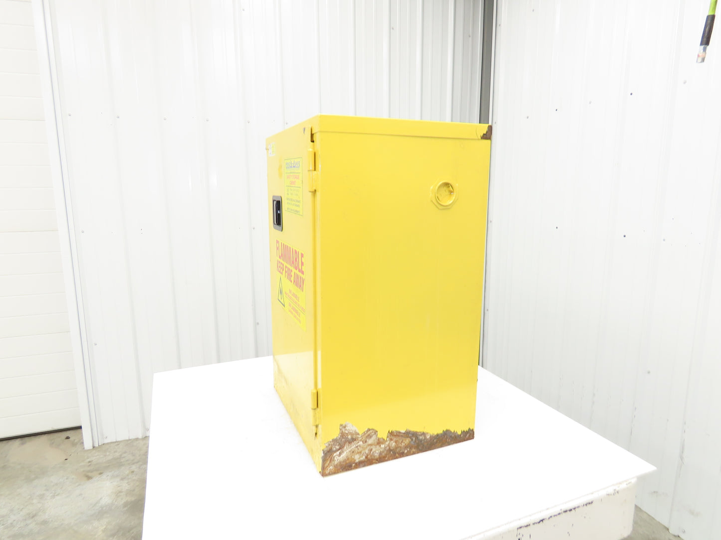 Pro Safe CAB-F12G-M1D Flammable Safety Cabinet 12 Gal Yellow Manual Close