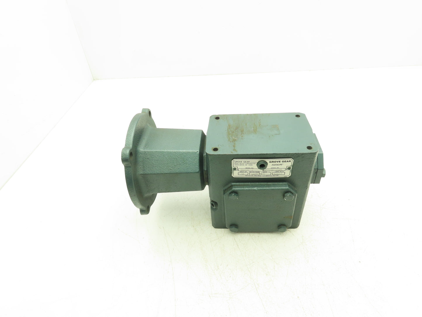 Grove Gear BM220-2 Flexaline Worm Gearbox 15:1 Reducer 117rpm 140TC LH Output