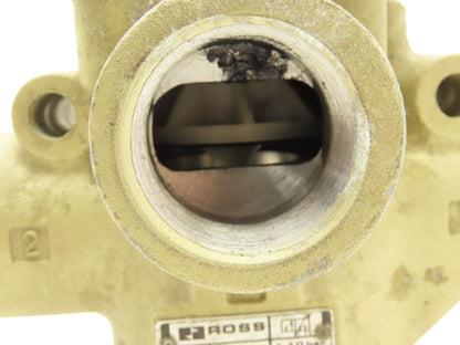 Ross 2773B8011 Pneumatic Air Poppet Directional Valve 15-150PSIG 1-1/2" NPT 110V