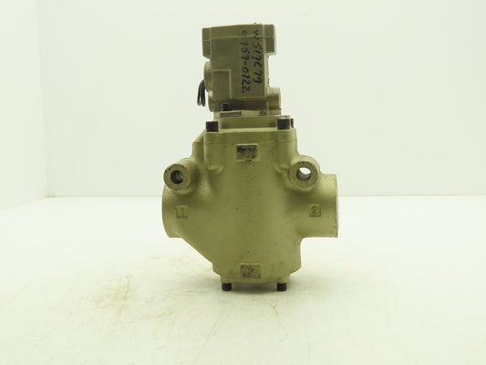 Ross 2773B8011 Pneumatic Air Poppet Directional Valve 15-150PSIG 1-1/2" NPT 110V