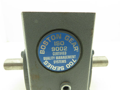 Boston Gear F72410B7H Worm Gearbox 10:1 Reducer 3Hp 175rpm 143/145TC Dual Shaft