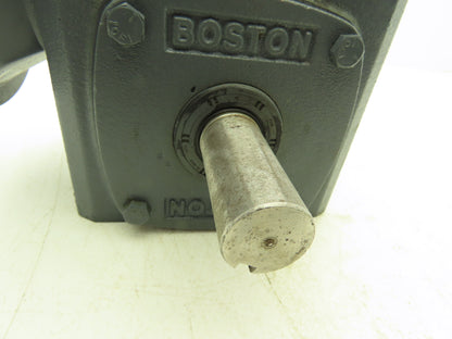 Boston Gear F72410B7H Worm Gearbox 10:1 Reducer 3Hp 175rpm 143/145TC Dual Shaft