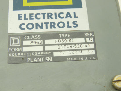 Square D 8963-F059 Master Limit Switch W Enclosure & Linkage