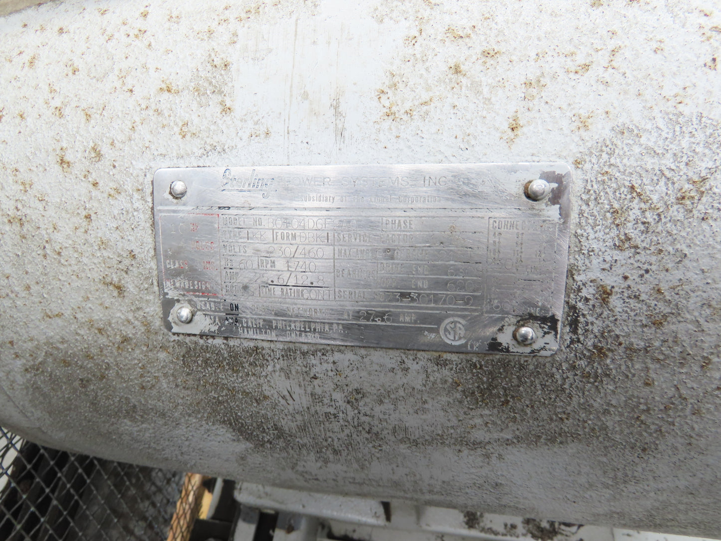 Speedaire Dayton Two Stage Air Compressor 3Ph 230/460V 10Hp 200PSI 120Gal Tank