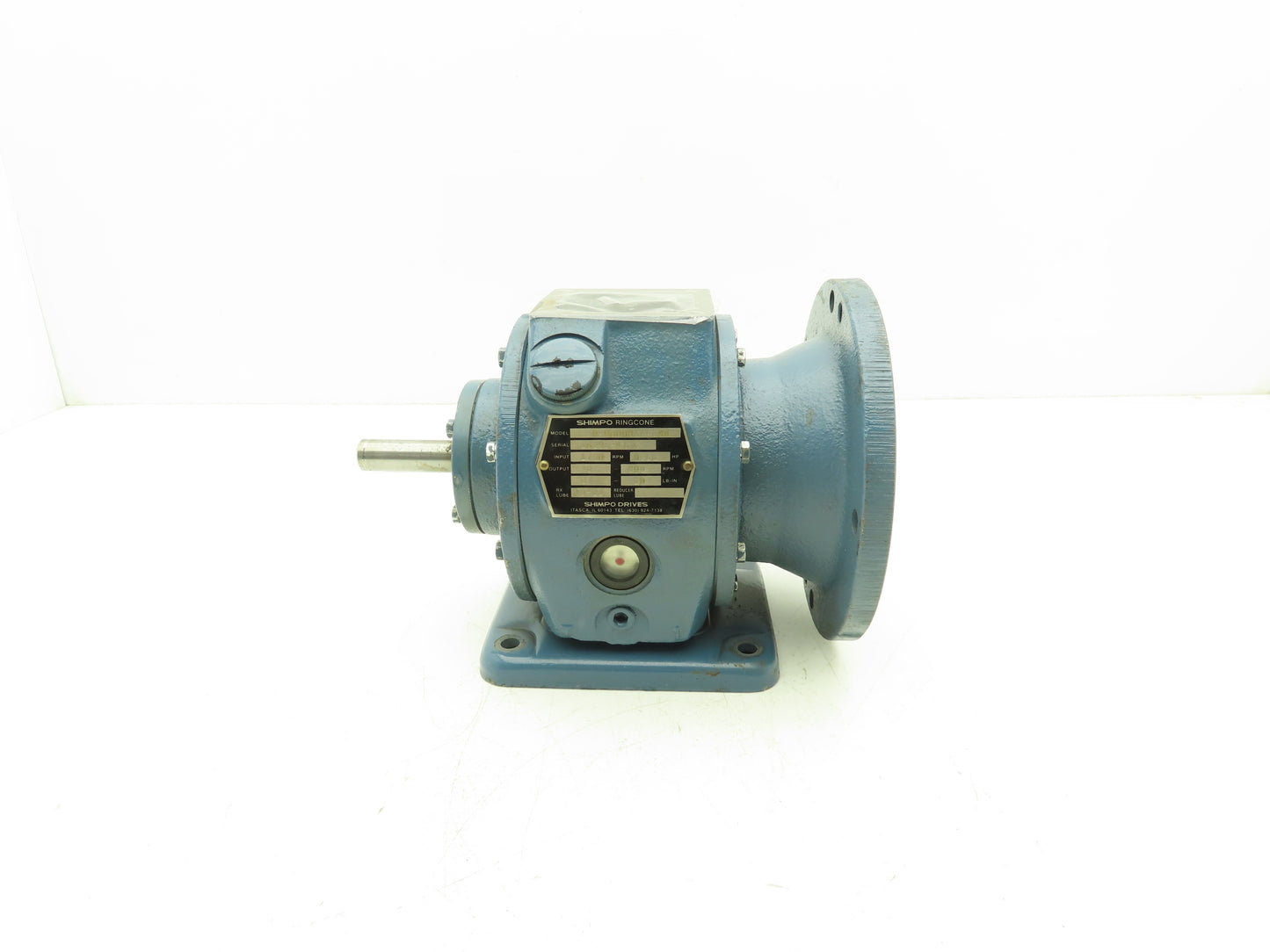 Shimpo NXC0400000AAA000 Worm Gearbox 2.2:1 Inline Reducer 1/2Hp 800rpm No Cover