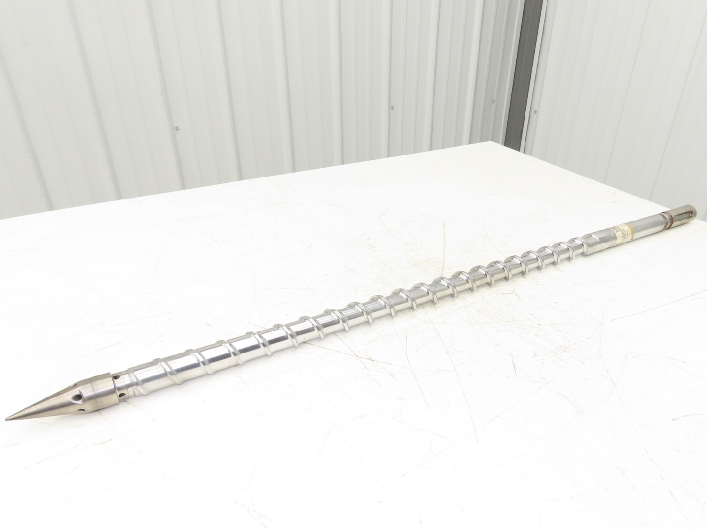 Meiki 148540 Metering Screw Injection Molding 36mm x 1050mm w/Tip 45.75" OAL