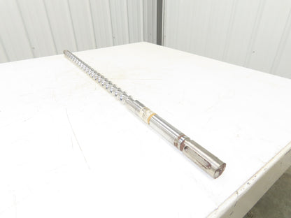 Meiki 148540 Metering Screw Injection Molding 36mm x 1050mm w/Tip 45.75" OAL