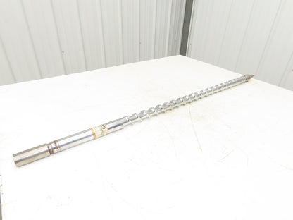 Meiki 148540 Metering Screw Injection Molding 36mm x 1050mm w/Tip 45.75" OAL