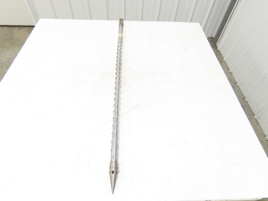Meiki 148540 Metering Screw Injection Molding 36mm x 1050mm w/Tip 45.75" OAL