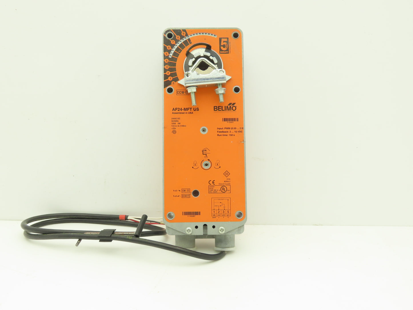 Belimo AF24-MFT US HVAC Electric Damper Actuator 24VDC Spring Return 150 S Run