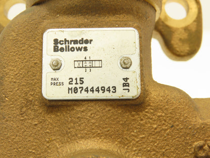 Schrader Bellows M07444943 Pneumatic Manual Air Valve Roller Lever Spring Return