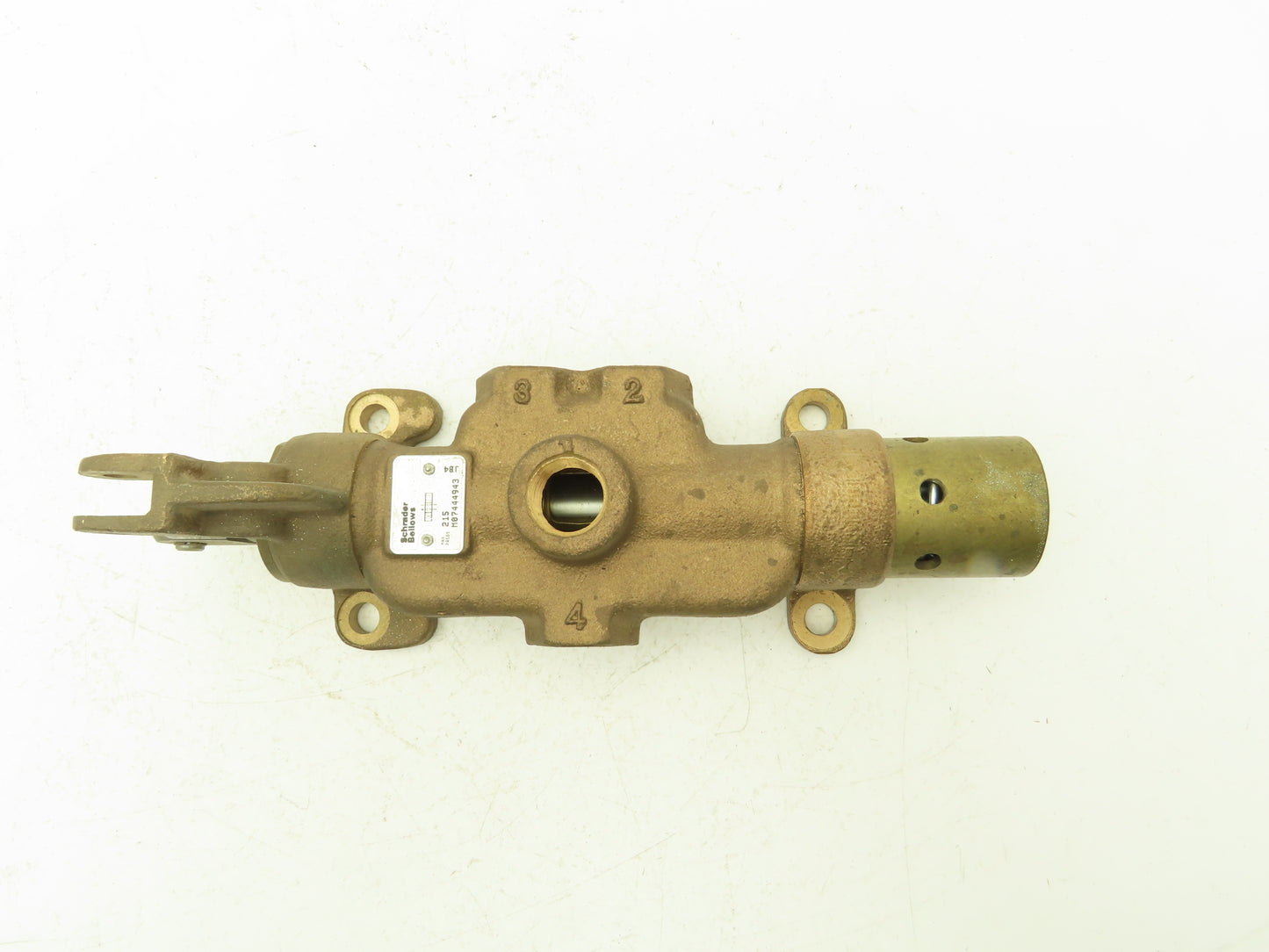 Schrader Bellows M07444943 Pneumatic Manual Air Valve Roller Lever Spring Return