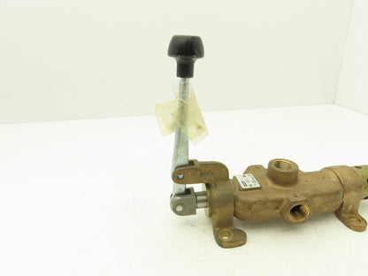 Schrader Bellows M07444943 Pneumatic Manual Air Valve Roller Lever Spring Return