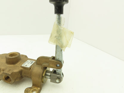 Schrader Bellows M07444943 Pneumatic Manual Air Valve Roller Lever Spring Return