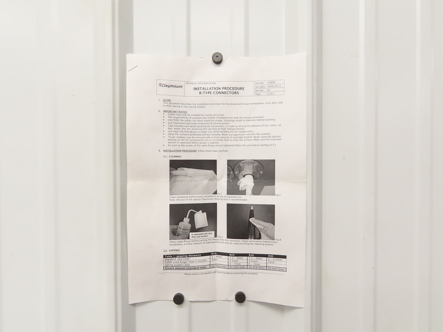 19747 Power Cable Lead 160kVDC 40' With Type R Connectors 13896