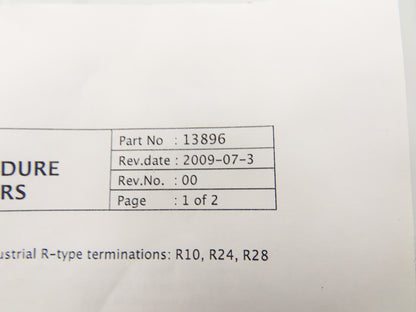 19747 Power Cable Lead 160kVDC 40' With Type R Connectors 13896