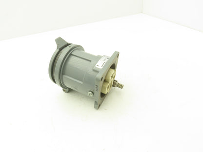 Russellstoll Receptacle W Flap Cover Lid Rubber Seal 60A 250/480VAC  3 Pole
