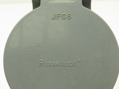 Russellstoll Receptacle W Flap Cover Lid Rubber Seal 60A 250/480VAC  3 Pole
