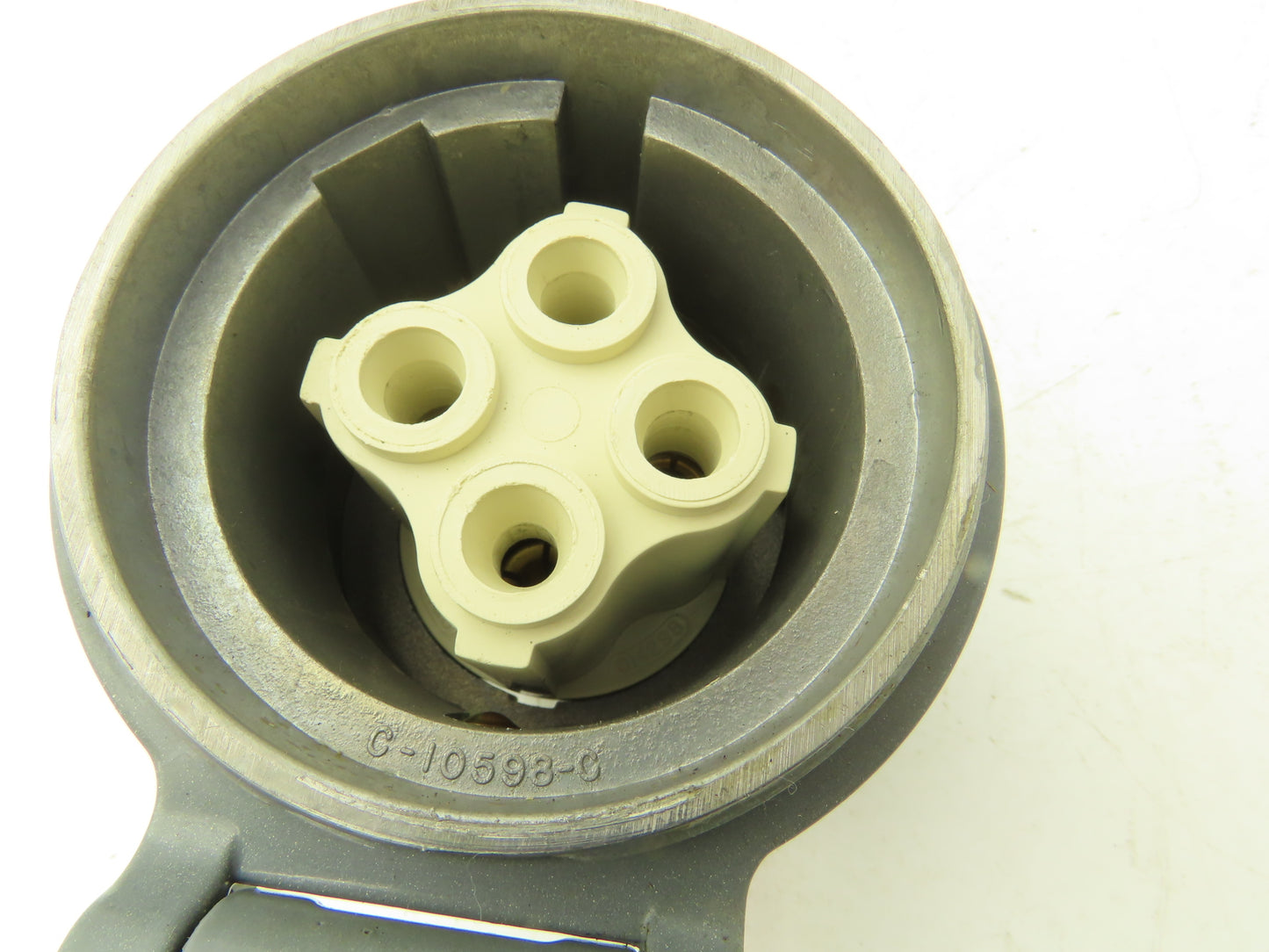 Russellstoll Receptacle W Flap Cover Lid Rubber Seal 60A 250/480VAC  3 Pole