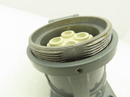 Russellstoll Receptacle W Flap Cover Lid Rubber Seal 60A 250/480VAC  3 Pole