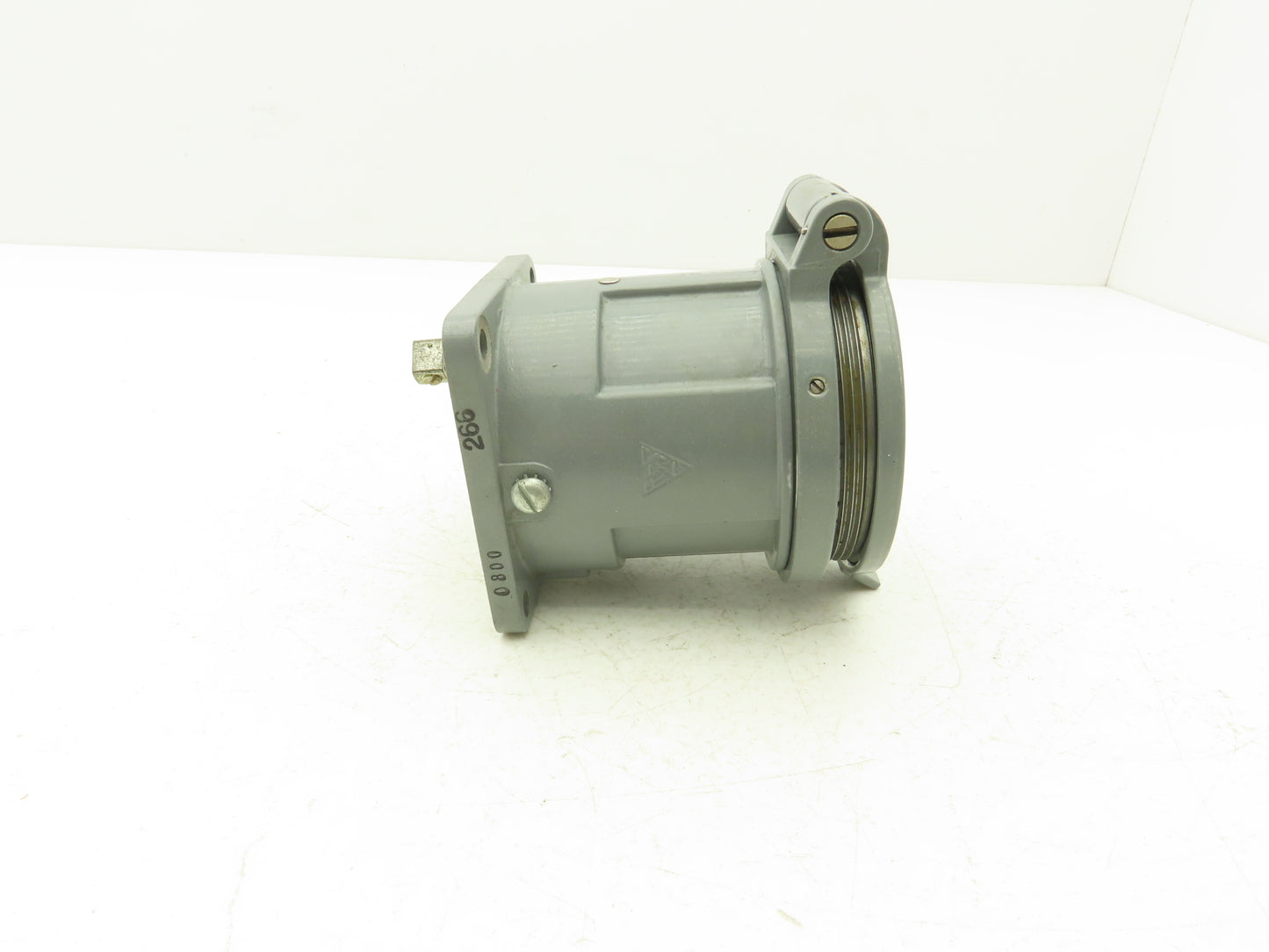 Russellstoll Receptacle W Flap Cover Lid Rubber Seal 60A 250/480VAC  3 Pole