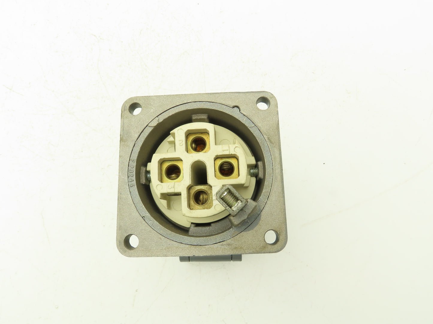 Russellstoll Receptacle W Flap Cover Lid Rubber Seal 60A 250/480VAC  3 Pole