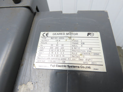 Hakusan 8' Chip Conveyor 17"W x 60" Infeed 45-49"H Discharge 230V 3PH