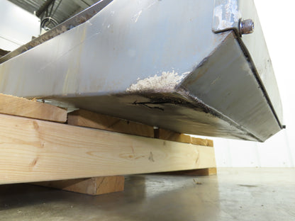 Hakusan 8' Chip Conveyor 17"W x 60" Infeed 45-49"H Discharge 230V 3PH