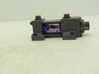 Miller A72R4N Pneumatic Air Cylinder 1.5" Bore 1" Stroke 250psi Lug Foot Mount