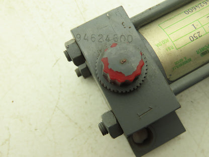 Miller A72R4N Pneumatic Air Cylinder 1.5" Bore 1" Stroke 250psi Lug Foot Mount