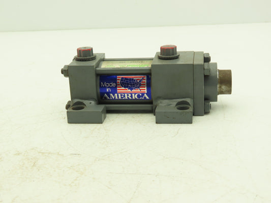 Miller A72R4N Pneumatic Air Cylinder 1.5" Bore 1" Stroke 250psi Lug Foot Mount