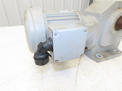 GTR Nissei H2LB-32R-750-T010A Gearmotor 750:1 Ratio 0.1kw 2.3rpm 220V 3PH