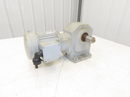 GTR Nissei H2LB-32R-750-T010A Gearmotor 750:1 Ratio 0.1kw 2.3rpm 220V 3PH