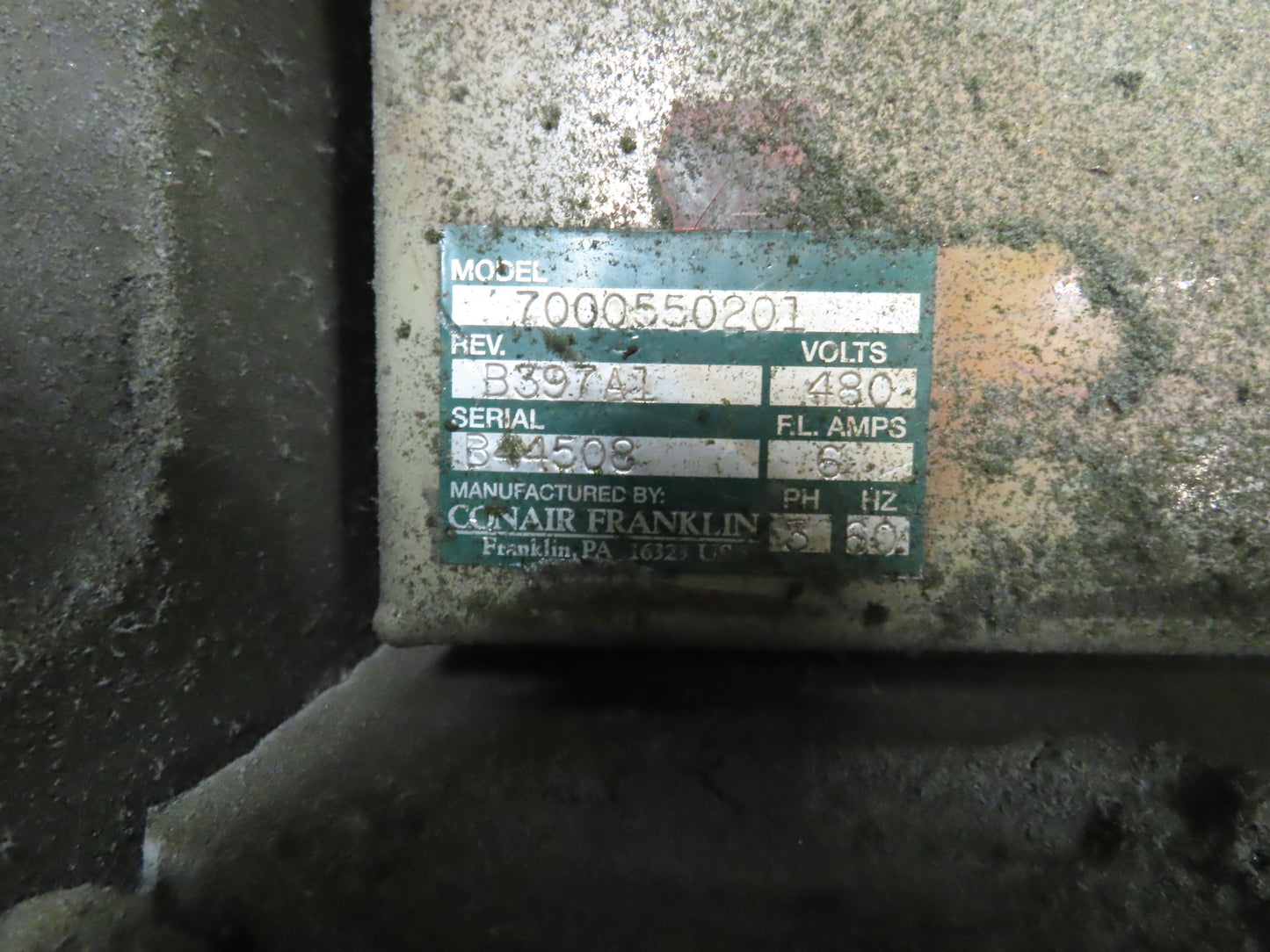 Conair Roots Dresser RAI 2" Vacuum Blower Positive Rotary Lobe 5Hp 230/460V