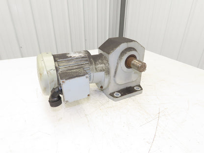 GTR Nissei H2LB-32R-750-T010A Gearmotor 750:1 Ratio 0.1kw 2.3rpm 220V 3PH